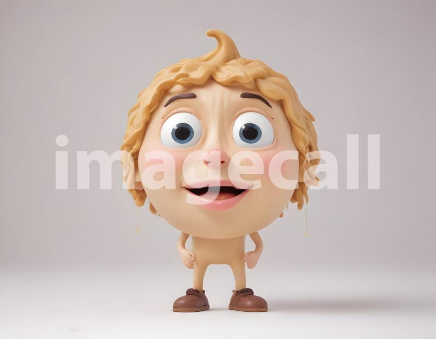 Isolated on white or black background cute Characters (5074)