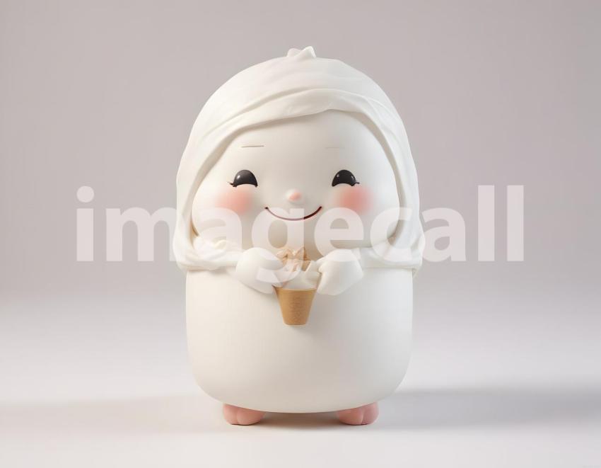 Isolated on white or black background cute Characters (5651)