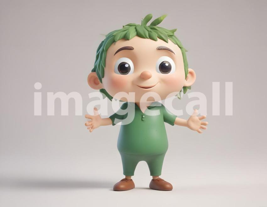 Isolated on white or black background cute Characters (6340)