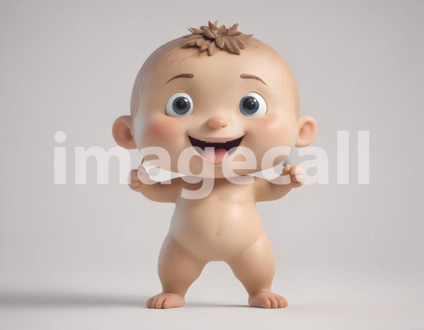 Isolated on white or black background cute Characters (6339)