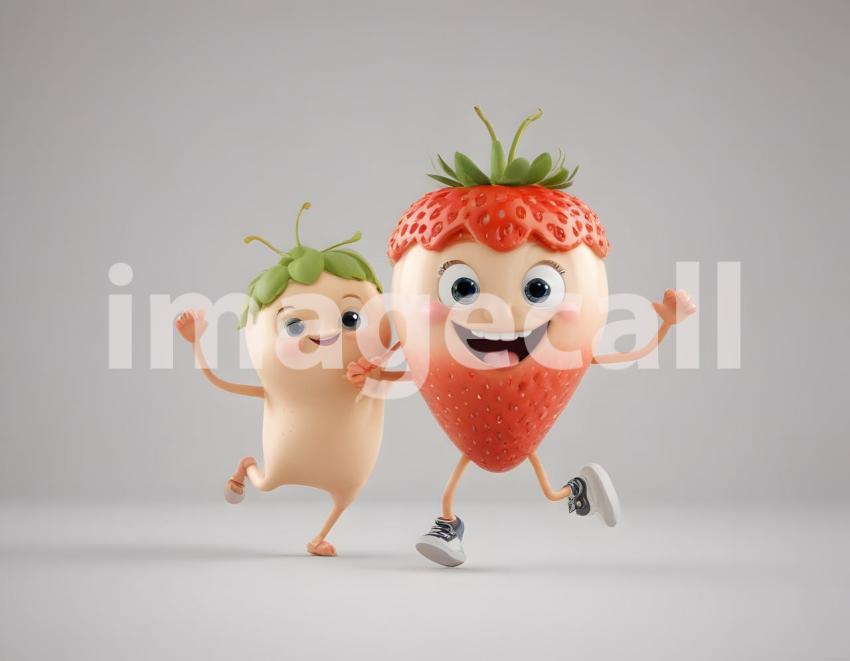 Isolated on white or black background cute Characters (6352)