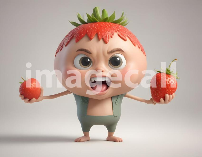 Isolated on white or black background cute Characters (6357)