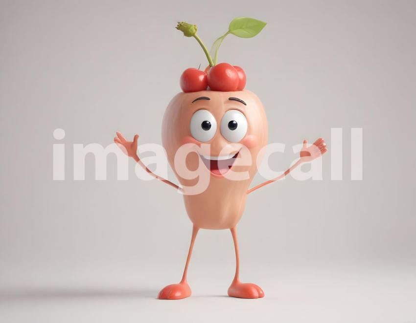 Isolated on white or black background cute Characters (6362)