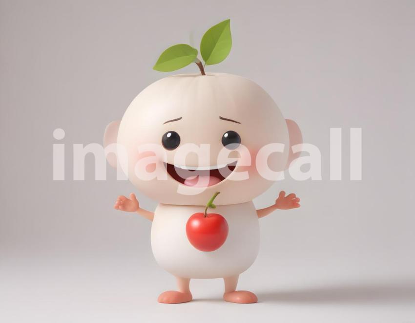 Isolated on white or black background cute Characters (6365)