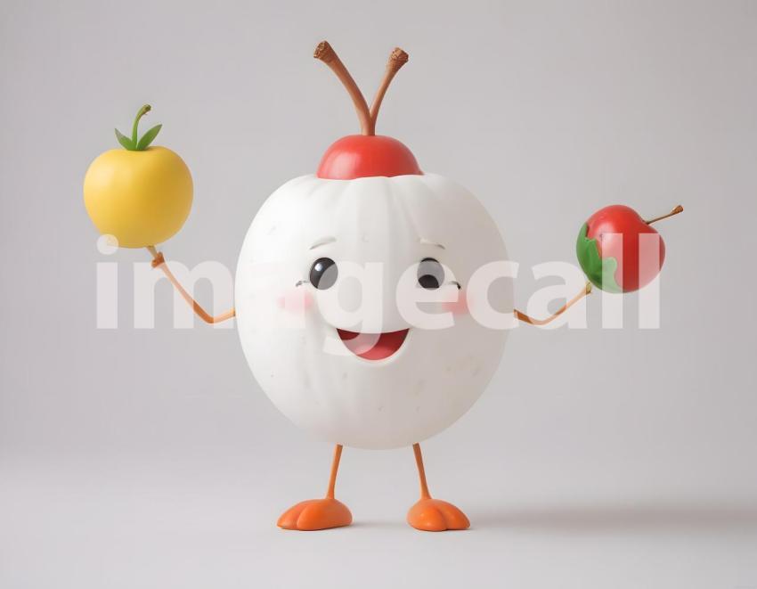 Isolated on white or black background cute Characters (6368)