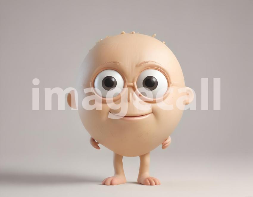 Isolated on white or black background cute Characters (6370)