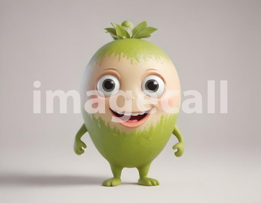 Isolated on white or black background cute Characters (6378)