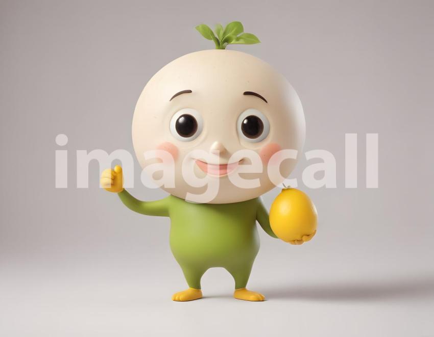 Isolated on white or black background cute Characters (6380)