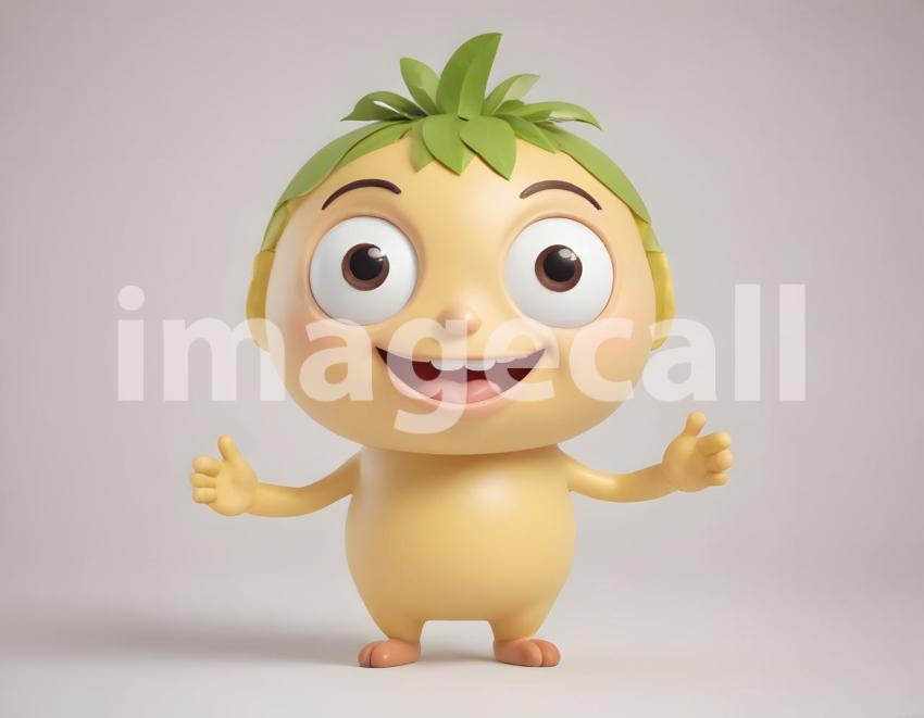 Isolated on white or black background cute Characters (6388)