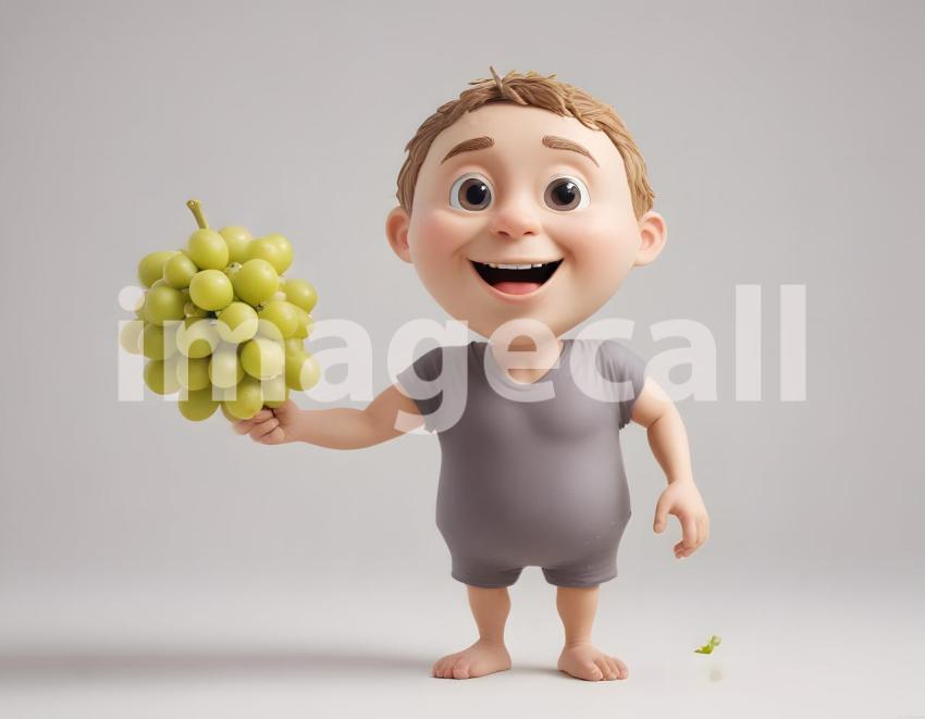 Isolated on white or black background cute Characters (6399)