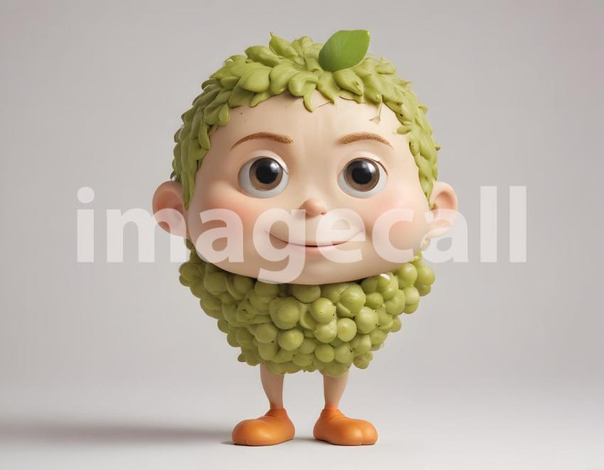 Isolated on white or black background cute Characters (6400)