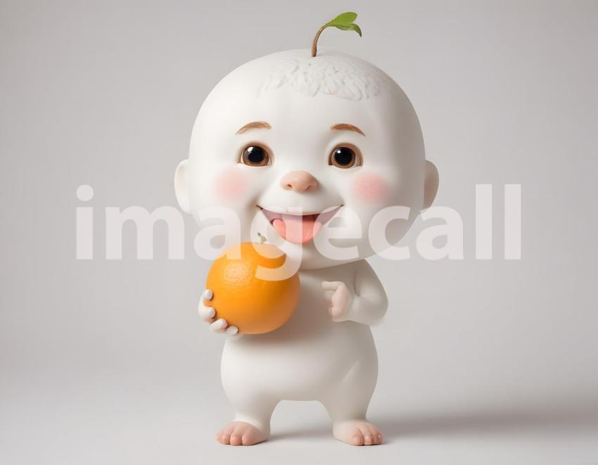 Isolated on white or black background cute Characters (6409)