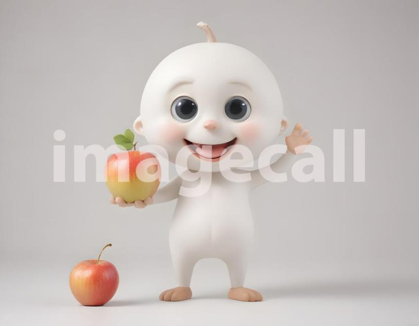 Isolated on white or black background cute Characters (6419)