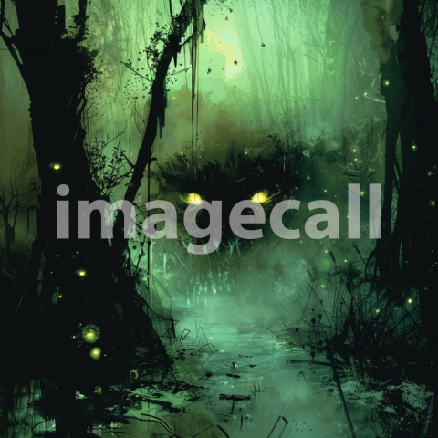 Cspreeti Front view of glowing eyes peering from the swamps s c0b49a0a eb4e 4259 86af d82d6664d6b6 1