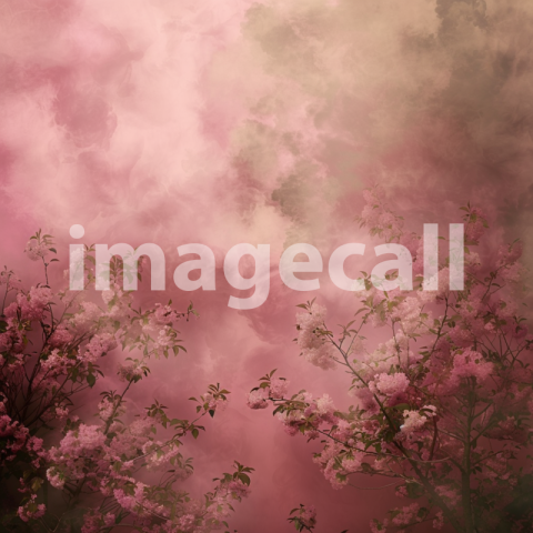 Mockup pink misty cloud wall backdrop for photography with p 243f7785 77e6 4de7 839a 9465ed511237