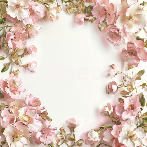 Mockup Pink and white flowers surrounding the frame pink and de4b822d aef4 4ed9 aMockup6 88094086af68