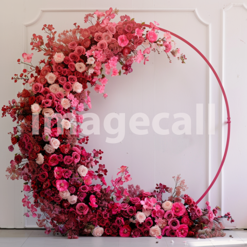 Mockup wedding backdrop circle frame with flowers red and pi 8fd86a3d 1942 44e8 9408 a36f8f3504c0