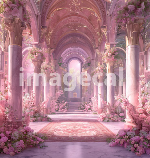 Mockup An enchanting digital painting of an opulent pink hue b3625256 4e0d 44a6 987e 3965b9d0face
