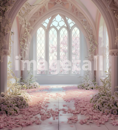 Mockup pink wedding backdrop with white and pink floral arch d3ff1259 adc0 4917 b980 f612b5f47b16