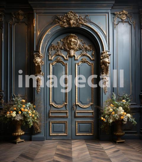 A182 Gold and Blue Door (1)
