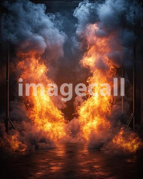 ST0013   Fire and Smoke (8)  Destiny Backdrops