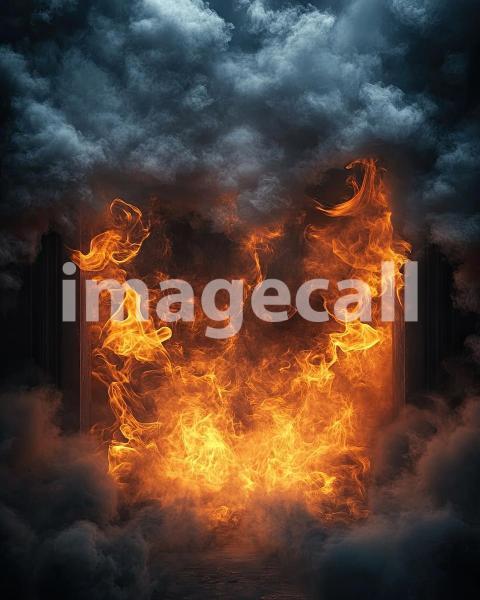 ST0013   Fire and Smoke (12)  Destiny Backdrops