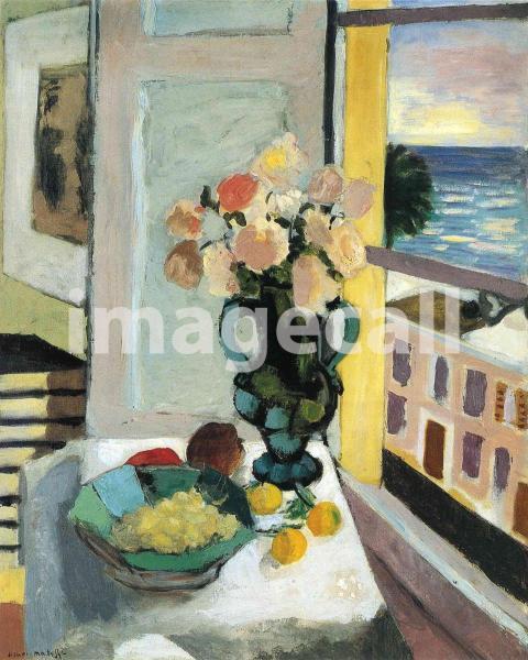 Flowers in front of a Window