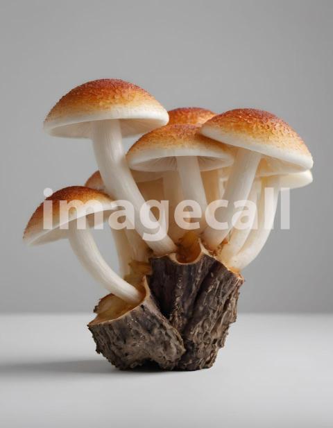 Isolated on white or black background Mushroom (186)