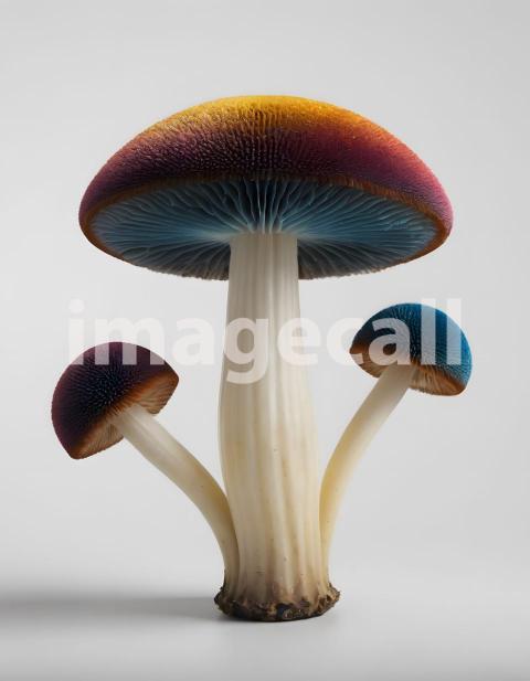 Isolated on white or black background Mushroom (2332)