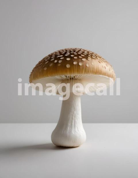 Isolated on white or black background Mushroom (2333)
