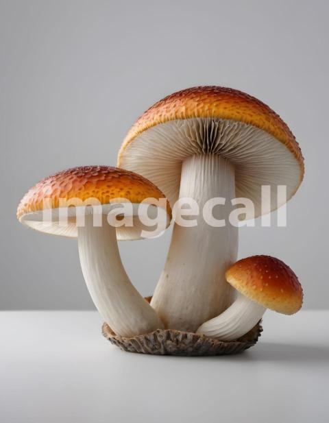 Isolated on white or black background Mushroom (2352)