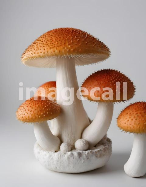 Isolated on white or black background Mushroom (2355)