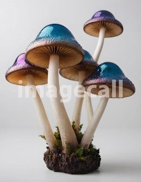 Isolated on white or black background Mushroom (2373)