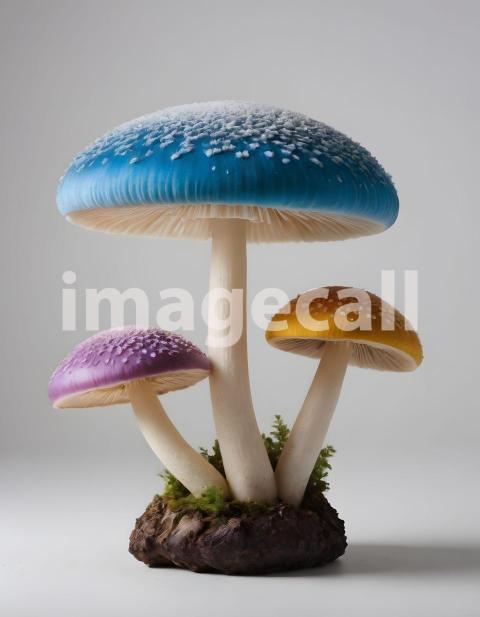 Isolated on white or black background Mushroom (2412)