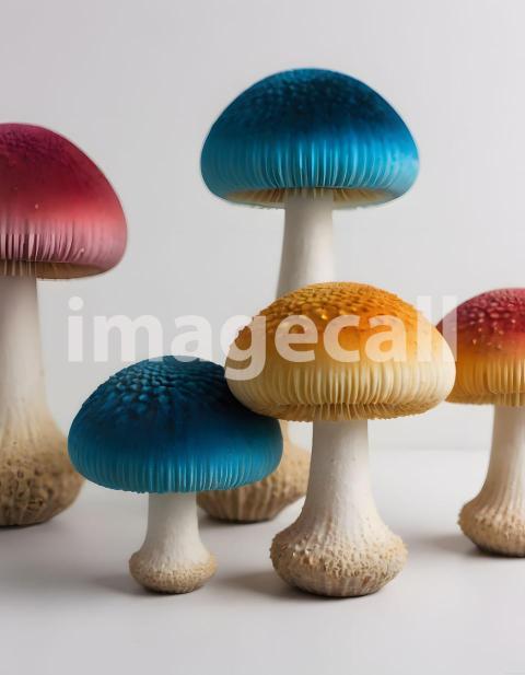 Isolated on white or black background Mushroom (2425)