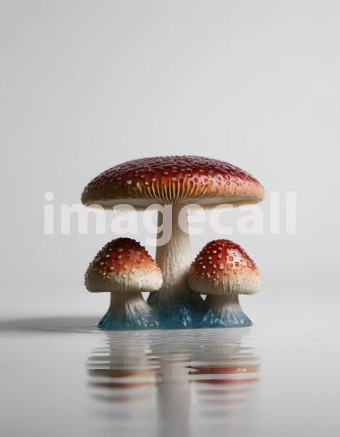 Isolated on white or black background Mushroom (2433)