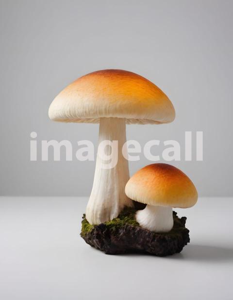 Isolated on white or black background Mushroom (2439)