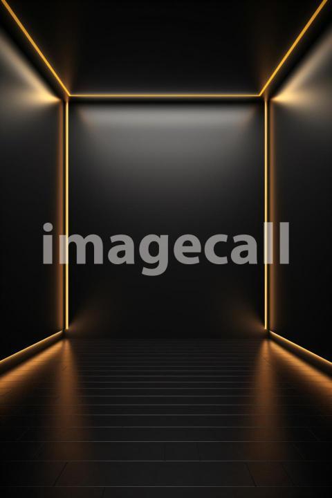 ST0008   Minimalist Black Gold Wall (11)