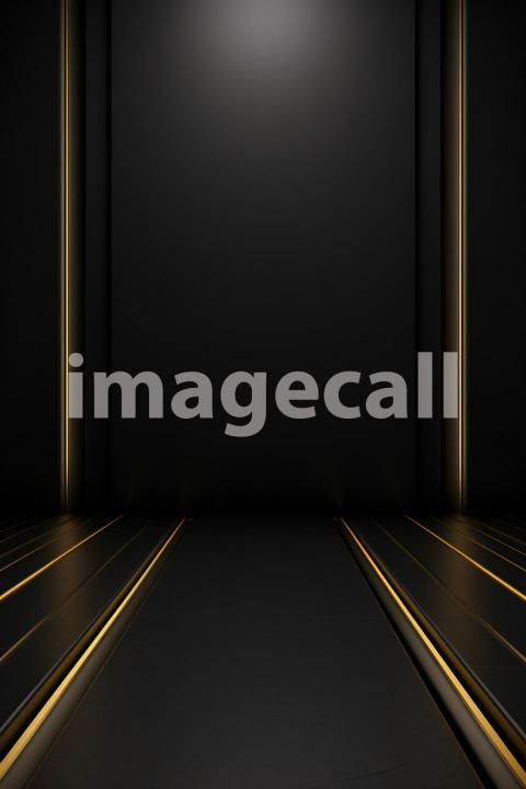 ST0008   Minimalist Black Gold Wall (15)
