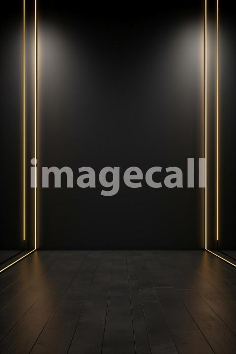 ST0008   Minimalist Black Gold Wall (16)