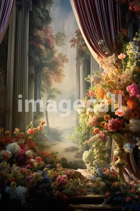 A067 Fantasy Rococo Floral Backdrops (1)