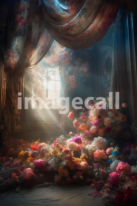 A067 Fantasy Rococo Floral Backdrops (3)