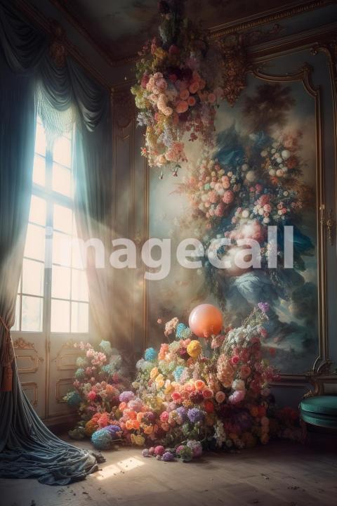 A067 Fantasy Rococo Floral Backdrops (2)