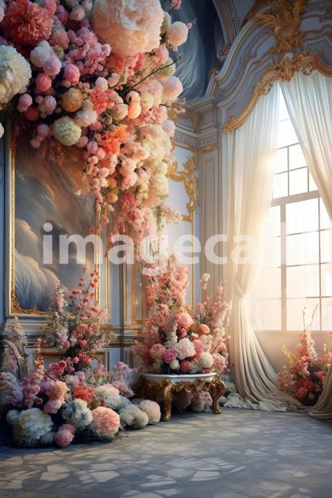 A067 Fantasy Rococo Floral Backdrops (6)