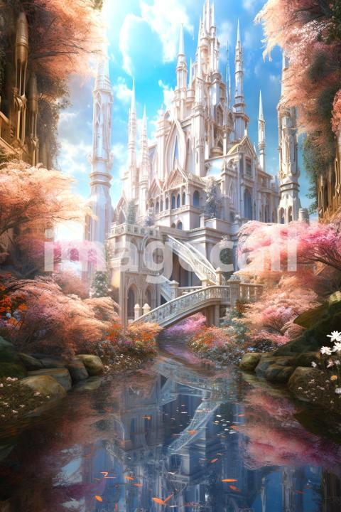 A068 Fantasy Palace Painting Backdrops   Set 1 (1)