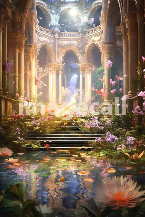 A068 Fantasy Palace Painting Backdrops   Set 1 (11)