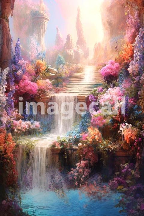 A068 Fantasy Palace Painting Backdrops   Set 1 (7)