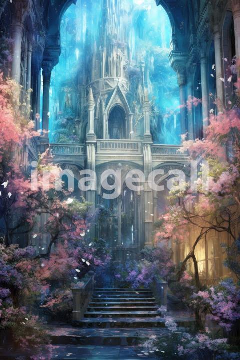 A068 Fantasy Palace Painting Backdrops   Set 1 (5)