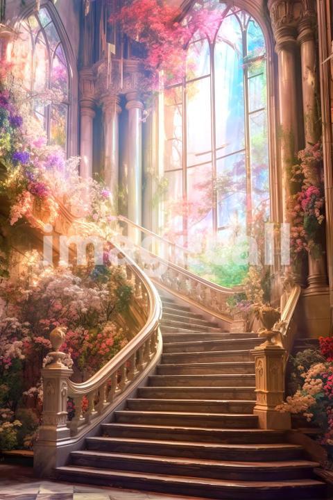 A069 Fantasy Palace Painting Backdrops   Set 2 (6)