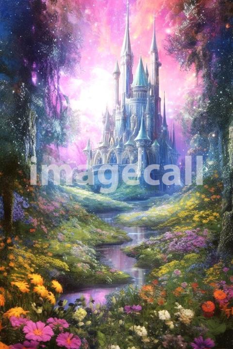 A068 Fantasy Palace Painting Backdrops   Set 1 (3)